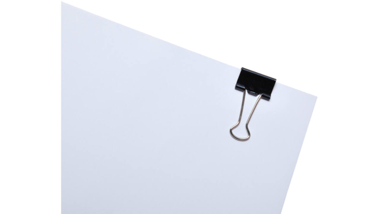 Papierklem MAUL 215 foldback 19mm capaciteit 7mm zwart