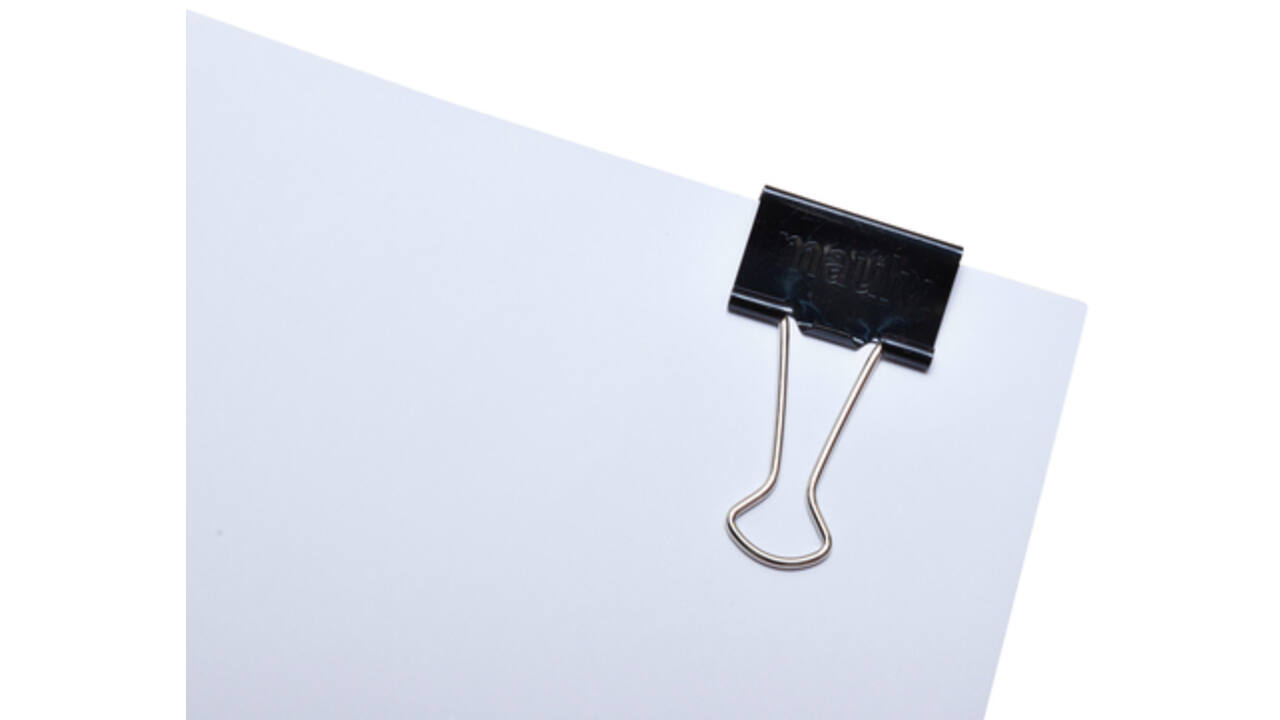 Papierklem MAUL 215 foldback 32mm capaciteit 13mm zwart