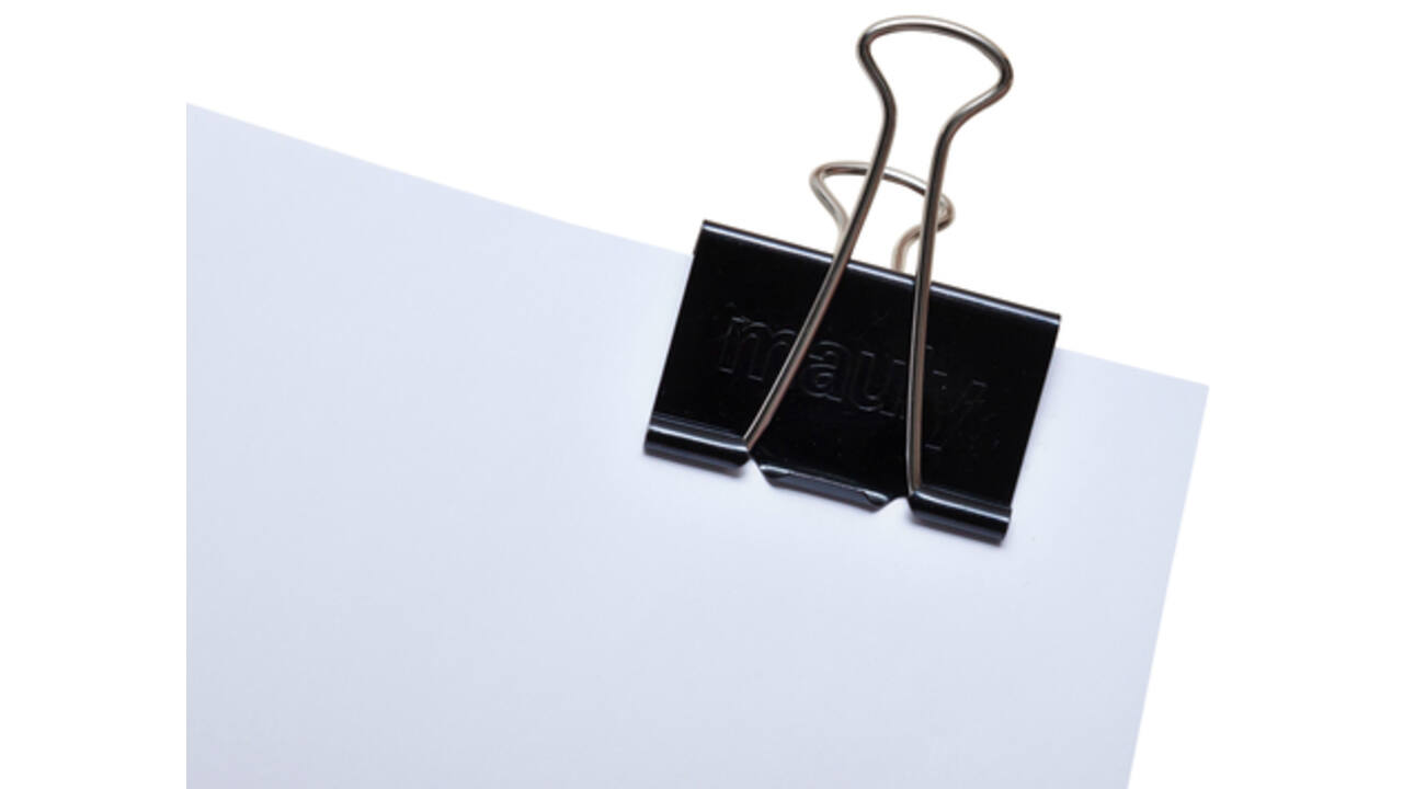 Papierklem MAUL 215 foldback 51mm capaciteit 25mm zwart