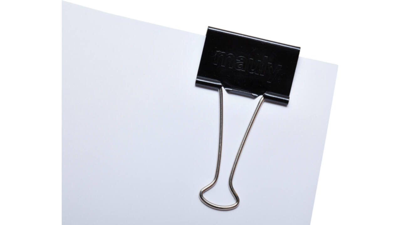 Papierklem MAUL 215 foldback 51mm capaciteit 25mm zwart