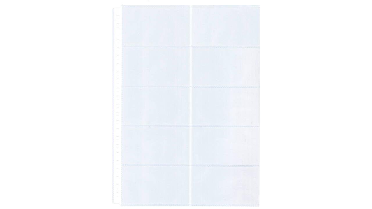 Showtas Kangaro A4 23-gaats PP 0.12mm voor 10 visitekaartjes 10 stuks