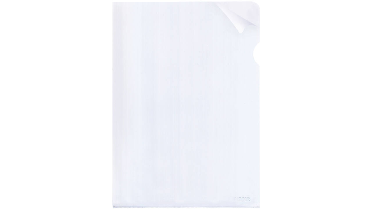 Insteekmap L-model Kangaro A4 0.18mm PVC transparant nerf 25 stuks
