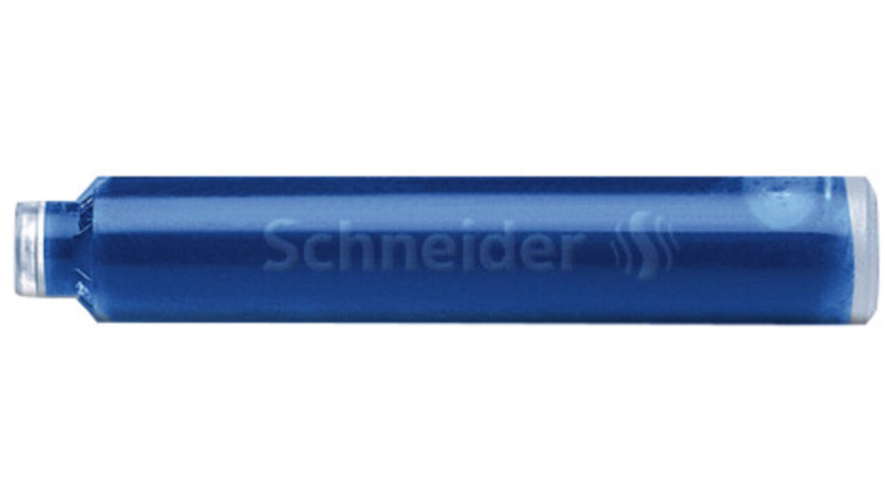 Inktpatroon Schneider din blauw doos à 6 stuks