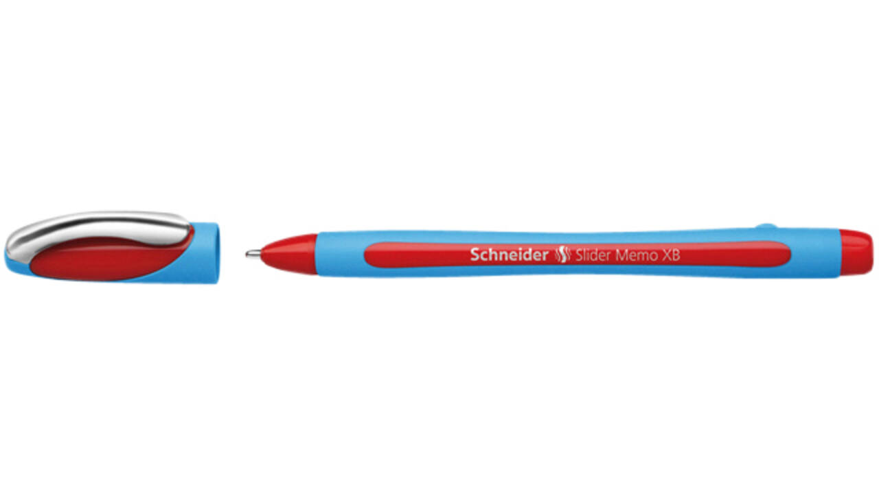 Balpen Schneider Slider Memo extra breed rood