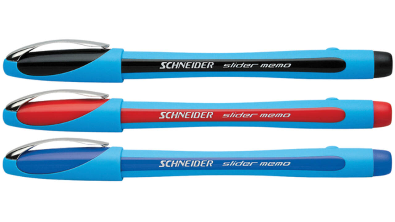 Balpen Schneider Slider Memo extra breed zwart