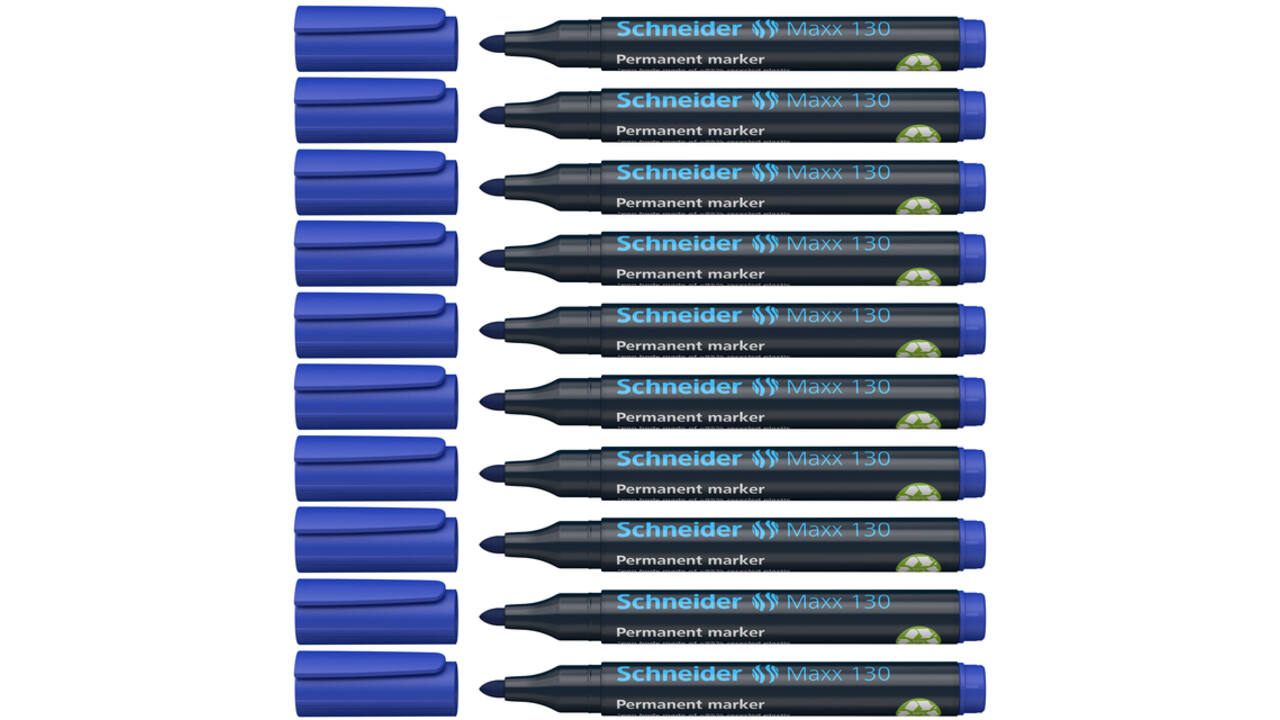 Viltstift Schneider Maxx 130 rond 1-3mm blauw