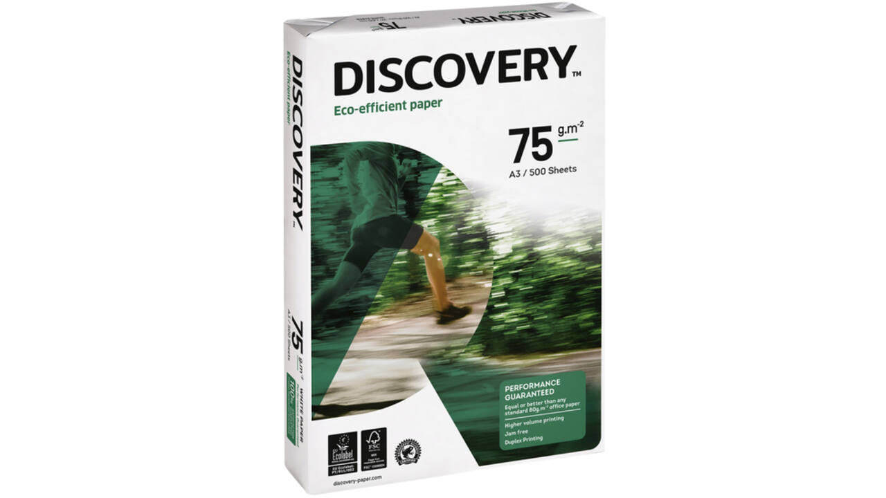 Kopieerpapier Discovery A3 75gr wit 500vel