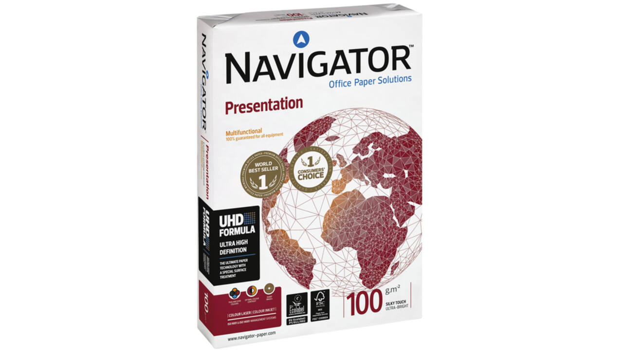 Kopieerpapier Navigator Presentation A3 100gr wit 500vel