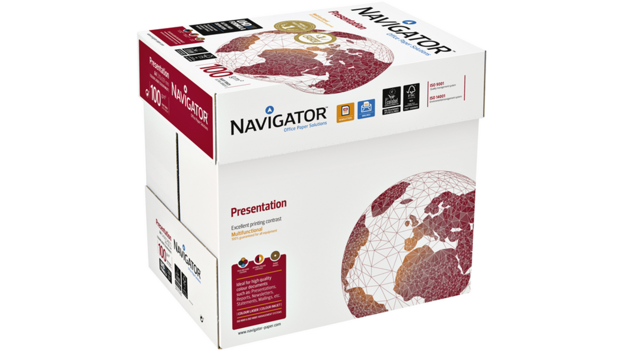 Kopieerpapier Navigator Presentation A4 100gr wit 500vel