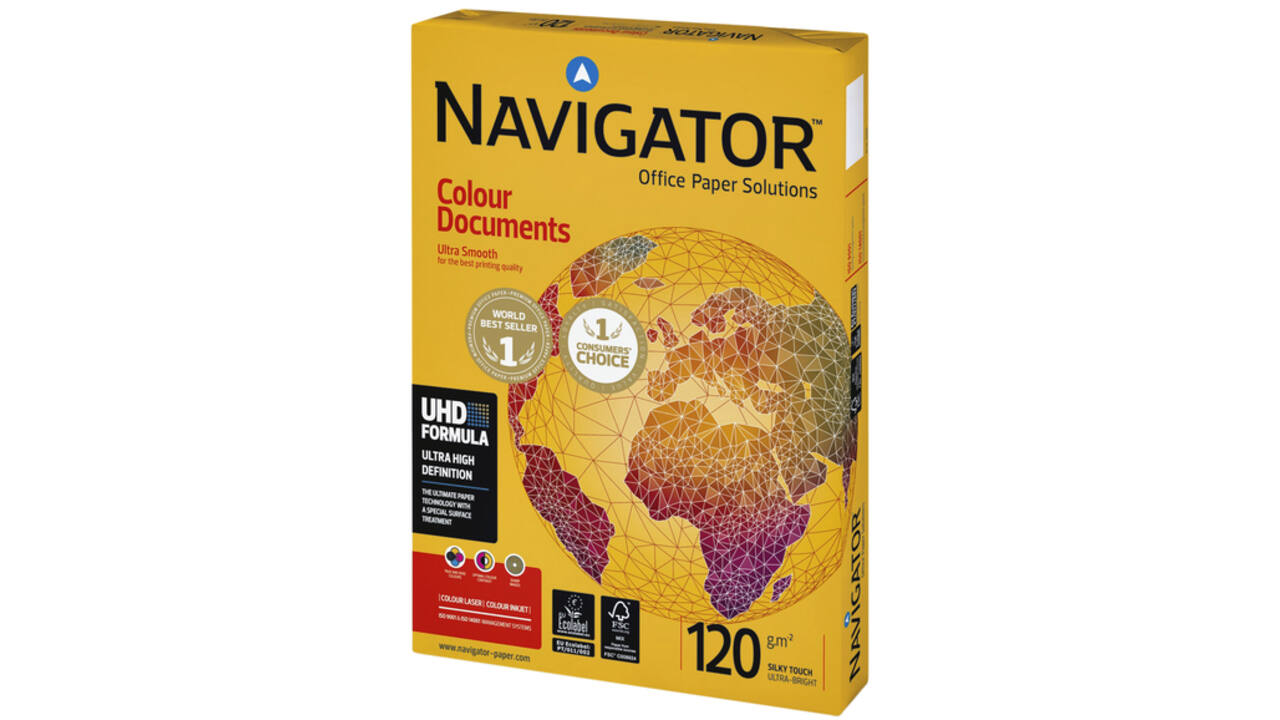 Kopieerpapier Navigator Colour Documents A4 120gr wit 250vel