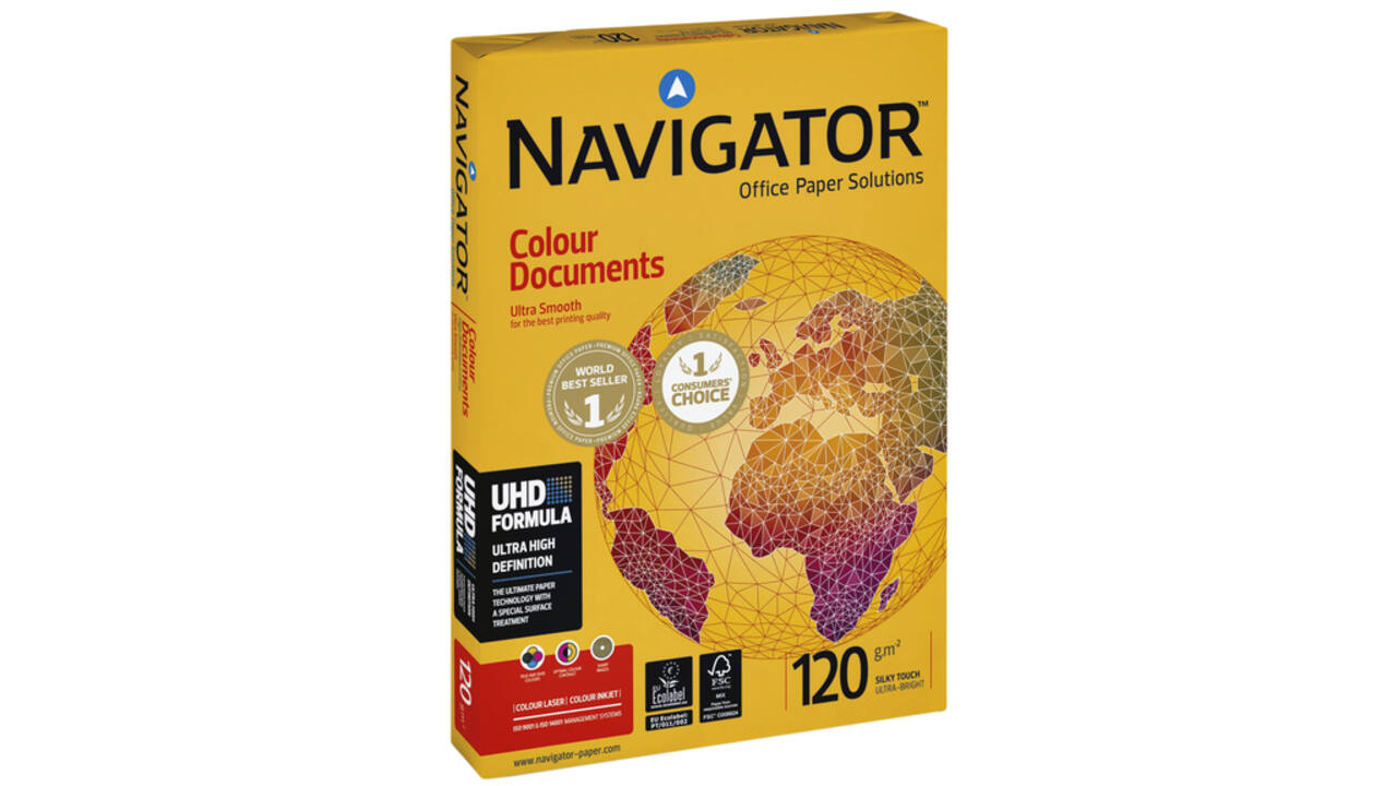 Kopieerpapier Navigator Colour Documents A4 120gr wit 250vel