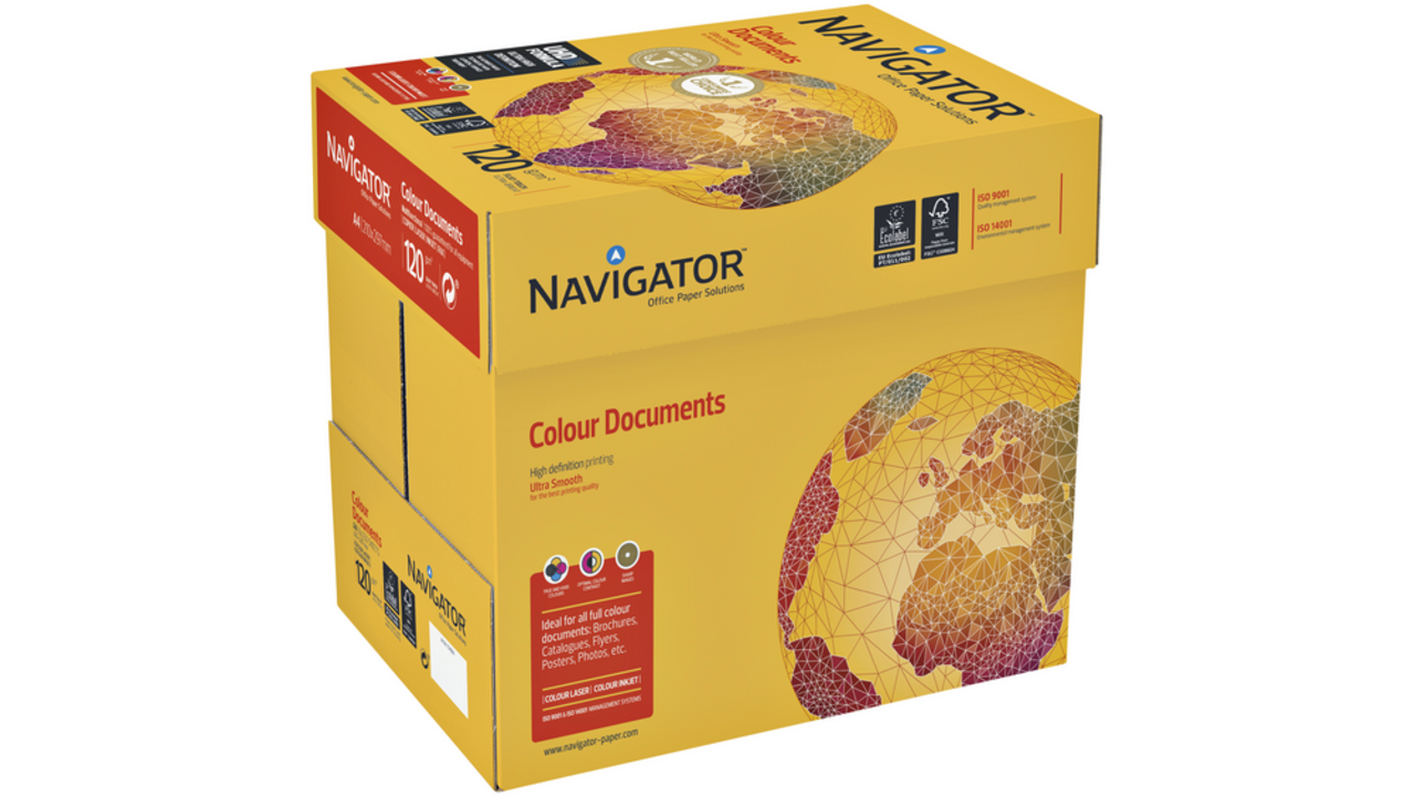 Kopieerpapier Navigator Colour Documents A4 120gr wit 250vel