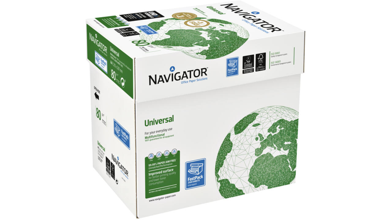 Kopieerpapier Navigator Universal Nonstop A4 80gr wit