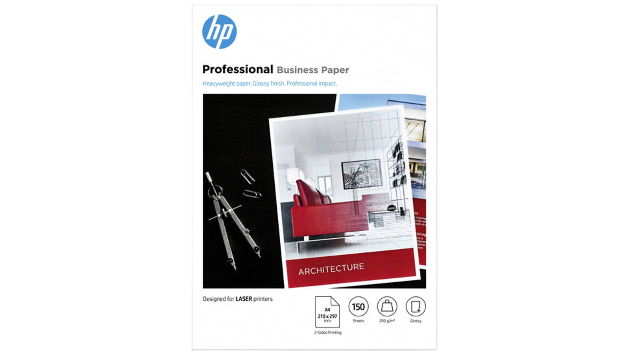 Fotopapier laser HP 7MV83A 200gr A4 glans wit 150vel