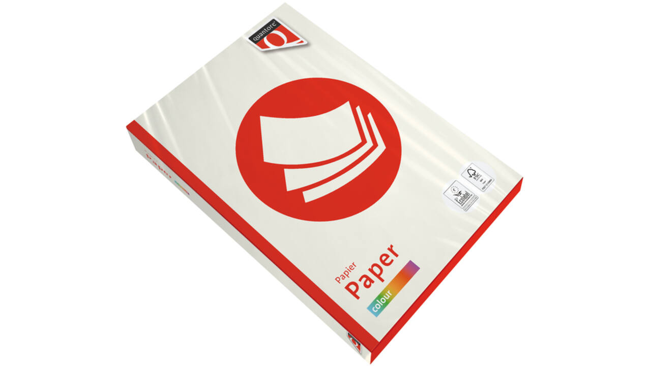 Kopieerpapier Quantore Colour A4 80gr roomwit 500 vel