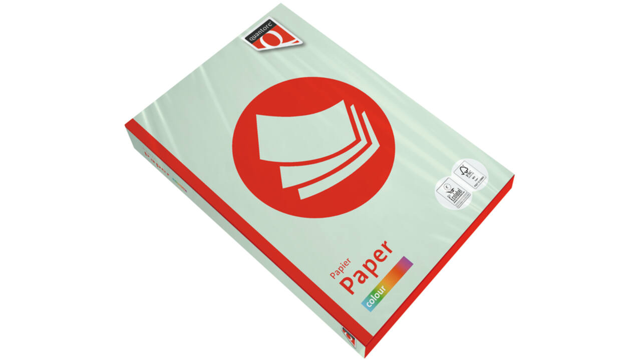 Kopieerpapier Quantore Colour A4 80gr lichtgroen 500 vel