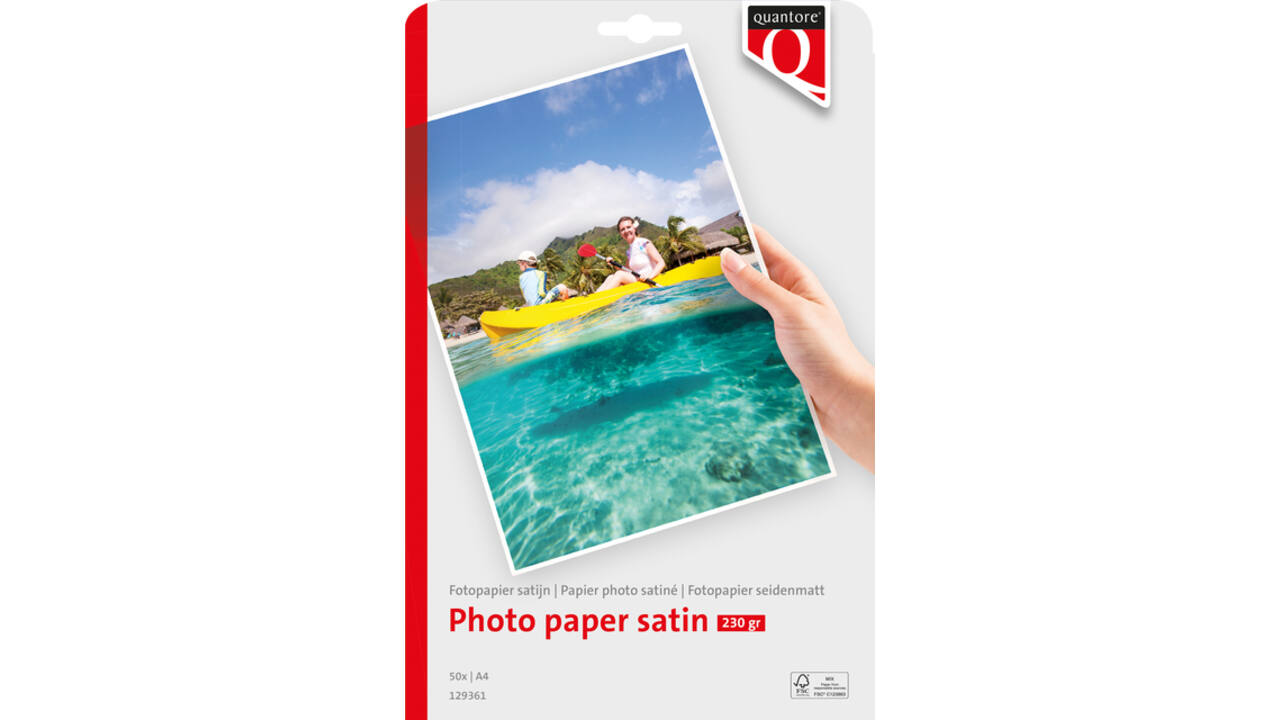 Fotopapier Quantore A4 satijn 50vel 230gr
