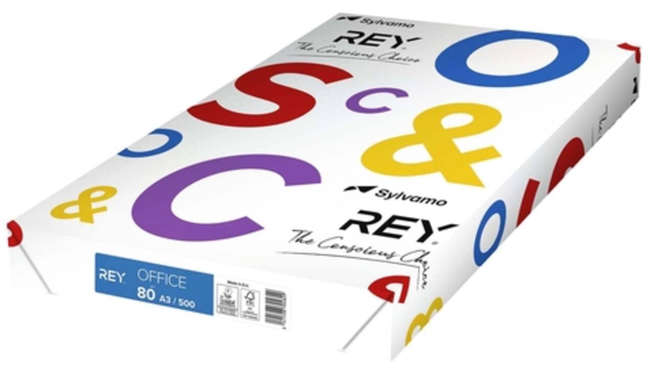 Kopieerpapier Rey Office A3 80gr wit 500vel