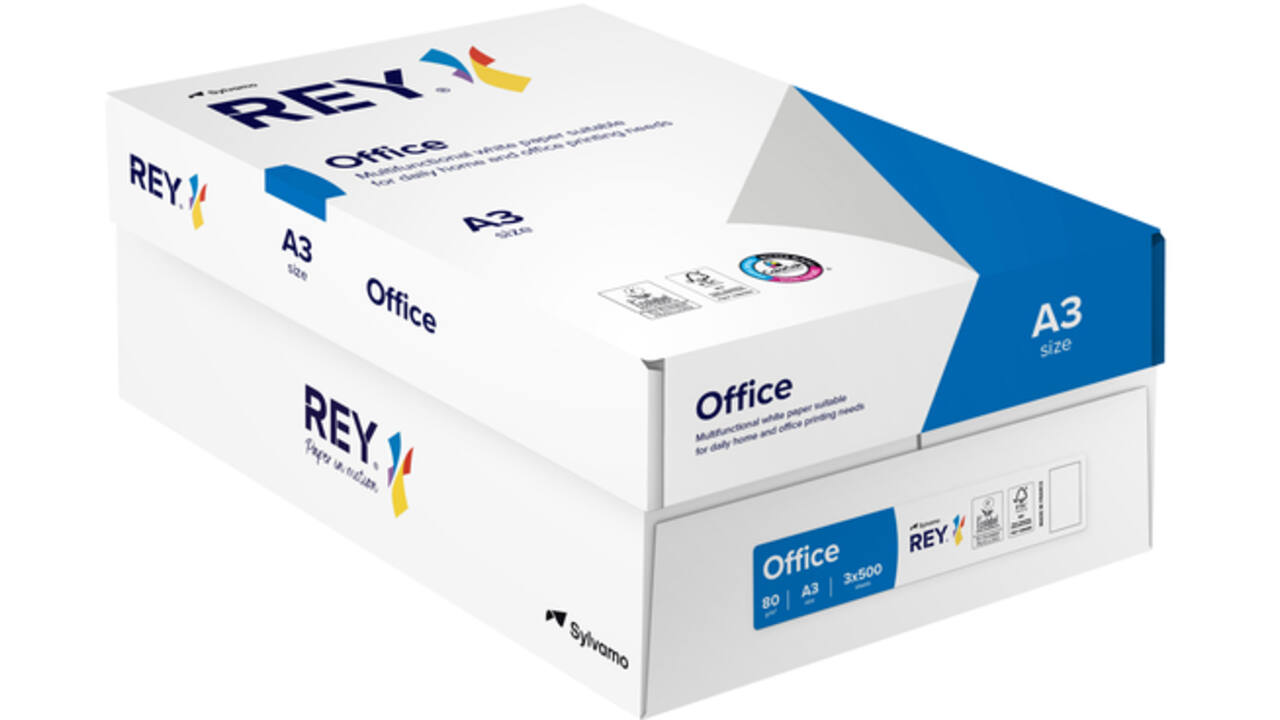 Kopieerpapier Rey Office A3 80gr wit 500vel