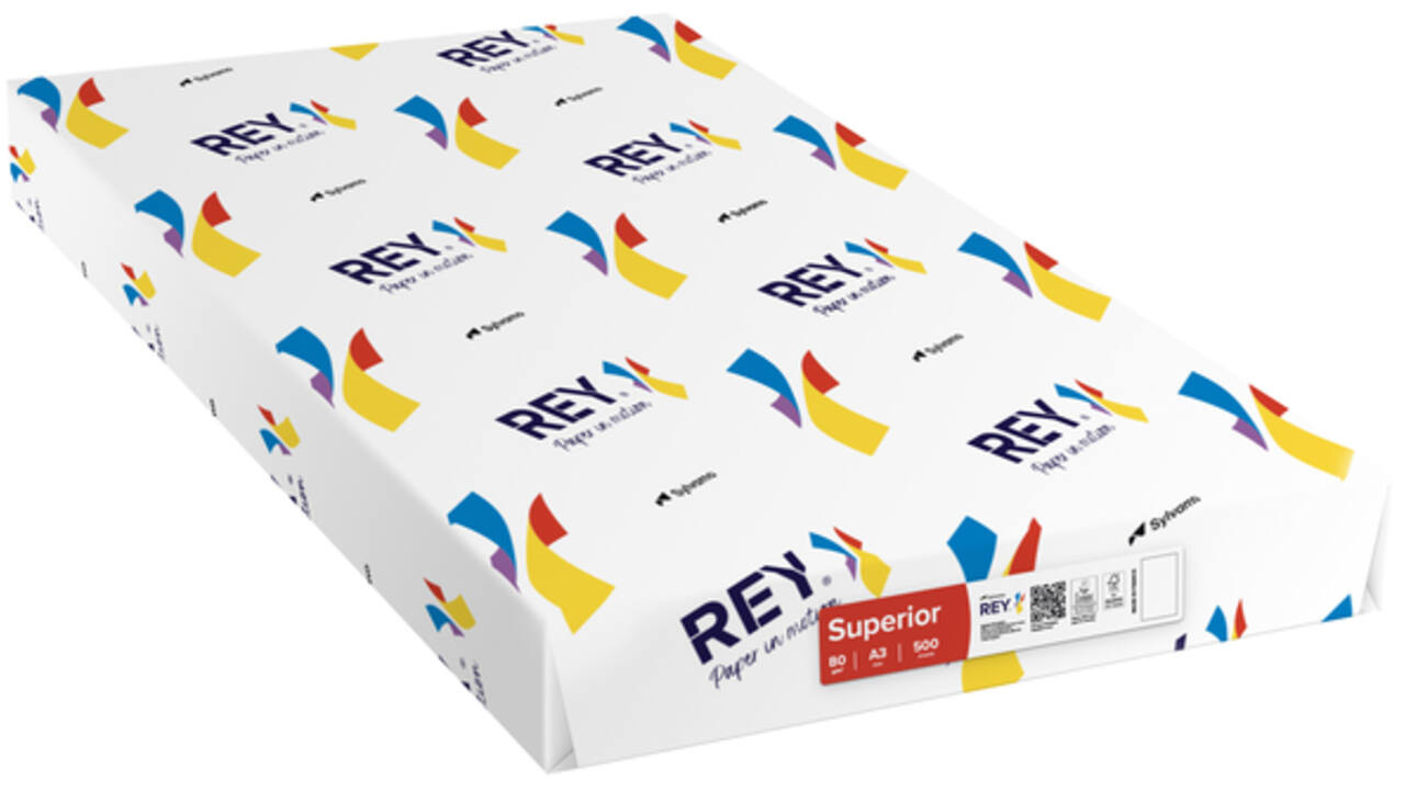 Kopieerpapier Rey Superior A3 80gr wit 500vel
