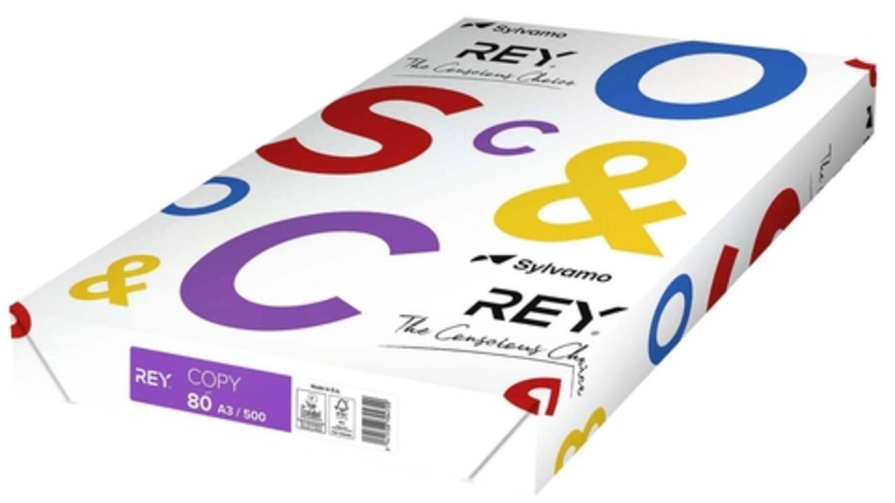 Kopieerpapier Rey Copy A3 80gr wit 500vel