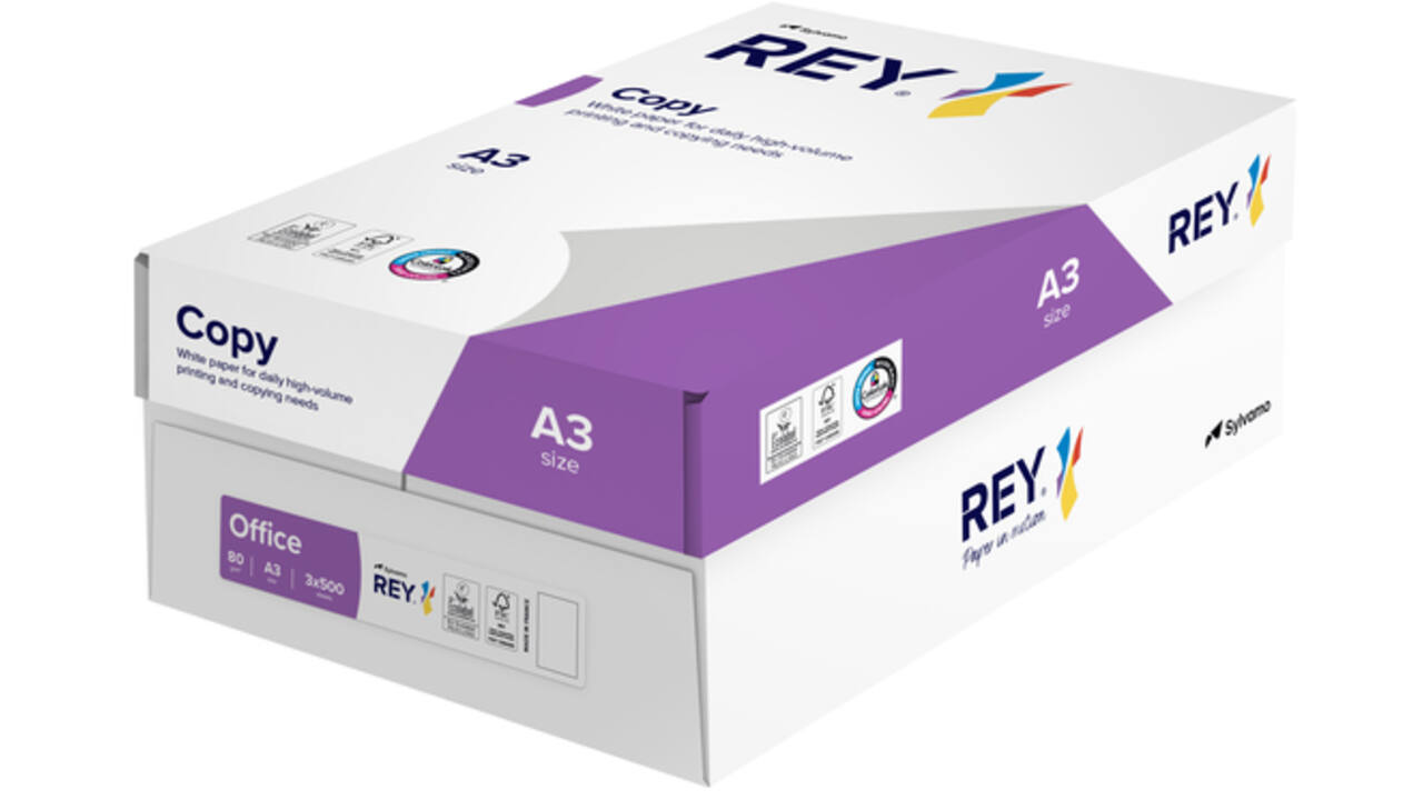 Kopieerpapier Rey Copy A3 80gr wit 500vel