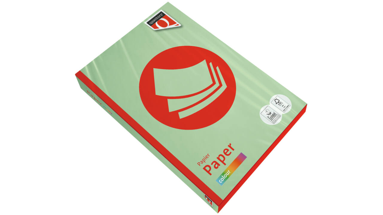 Kopieerpapier Quantore Colour A3 80gr appelgroen 500 vel