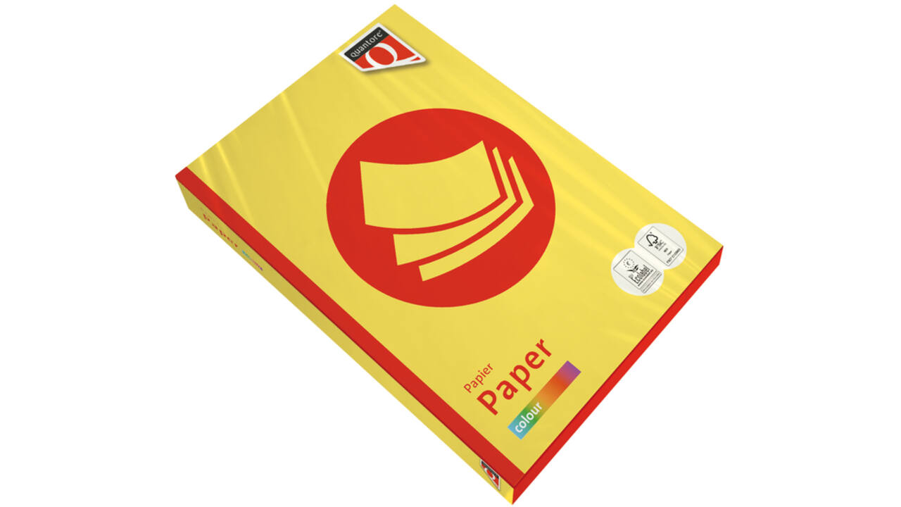 Kopieerpapier Quantore Colour A3 80gr zwavelgeel 500 vel