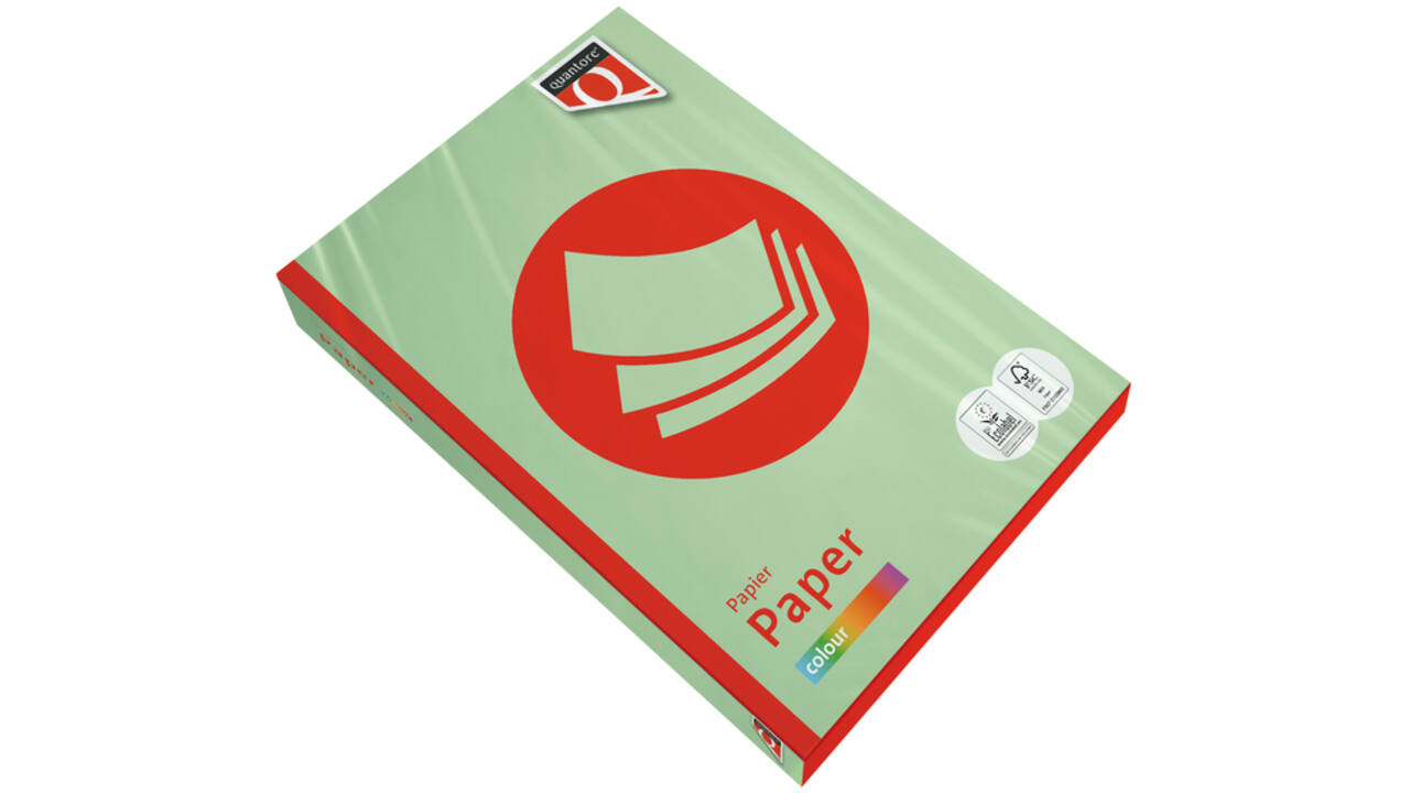 Kopieerpapier Quantore Colour A3 120gr appelgroen 250 vel
