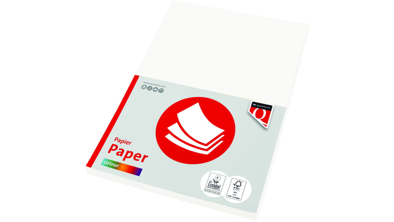 Kopieerpapier Quantore Colour A4 160gr wit 50vel