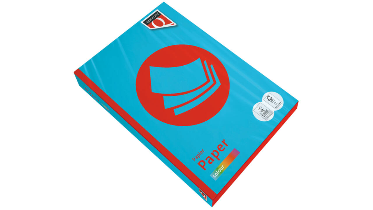 Kopieerpapier Quantore Colour A3 120gr azuurblauw 250 vel