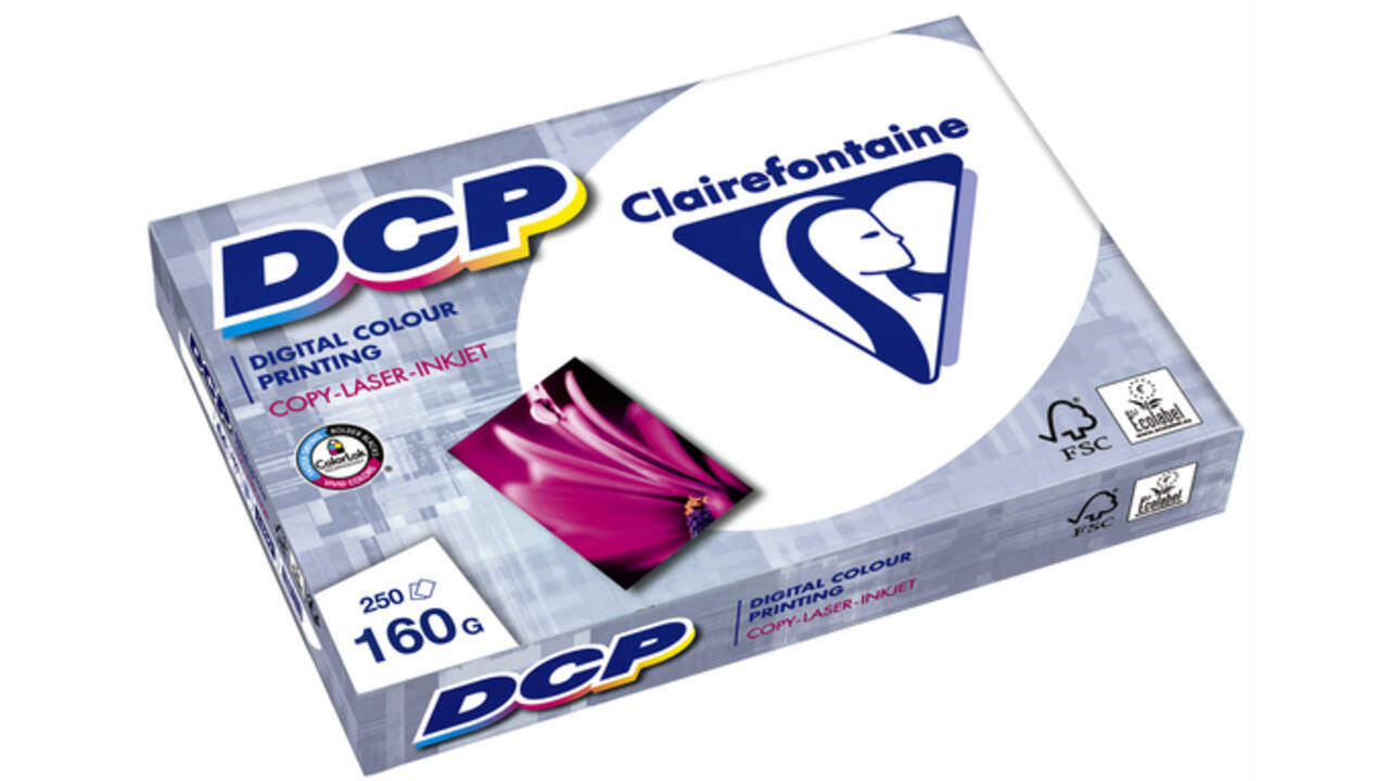 Laserpapier Clairefontaine DCP A4 160gr wit 250vel