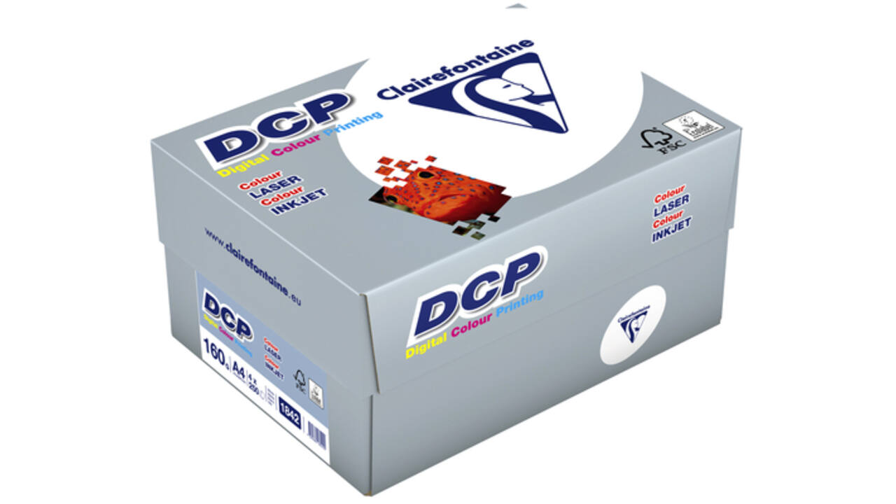 Laserpapier Clairefontaine DCP A4 160gr wit 250vel