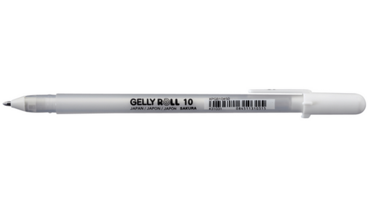 Gelschrijver Sakura Gelly Roll Basic 10 0.5mm wit