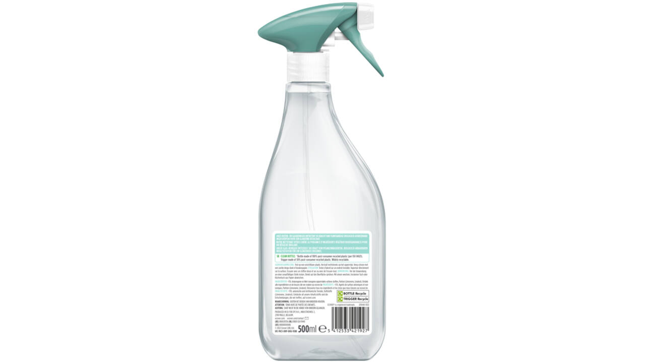 Glasreiniger Ecover groene thee & grapefruit spray 500ml
