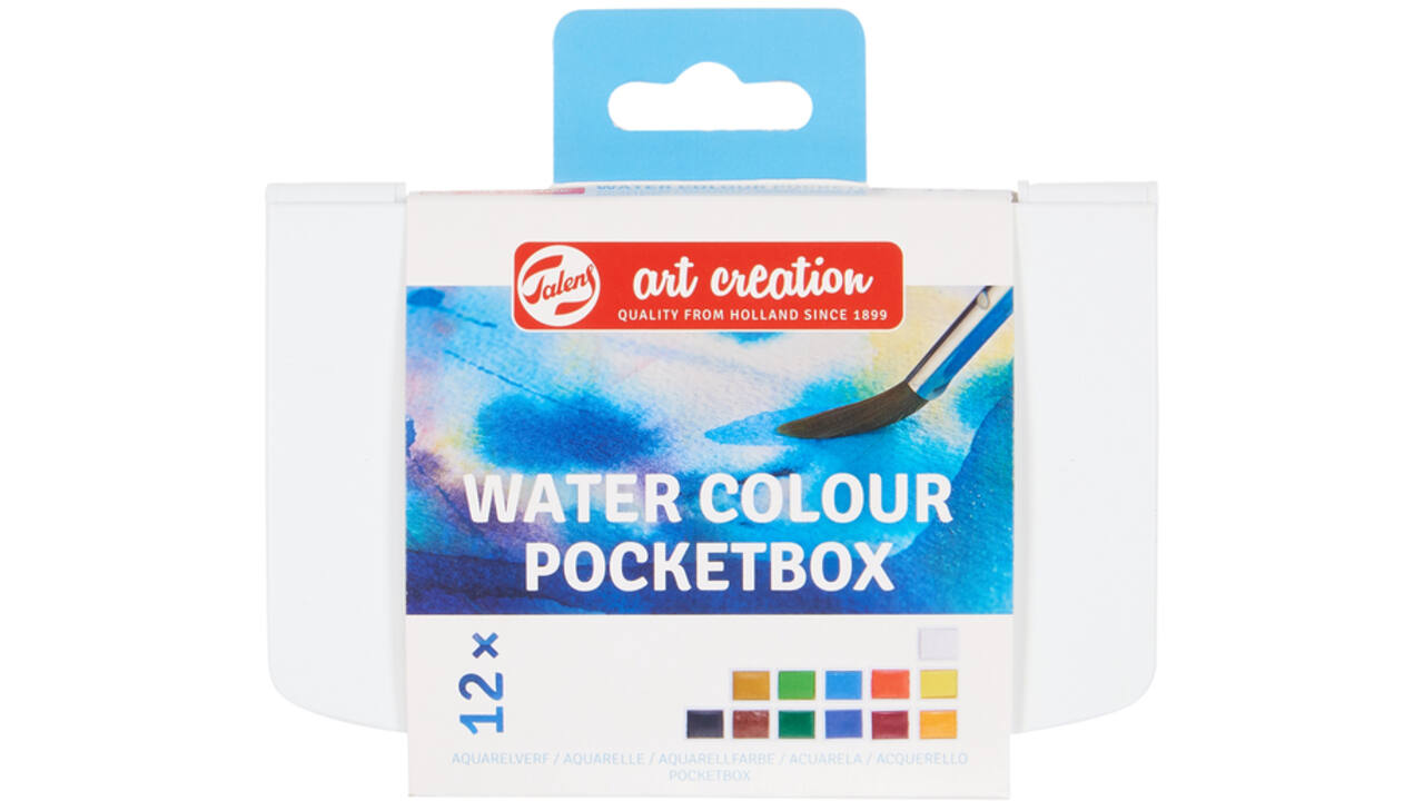 Talens Art Creation aquarel set 12 napjes met penseel