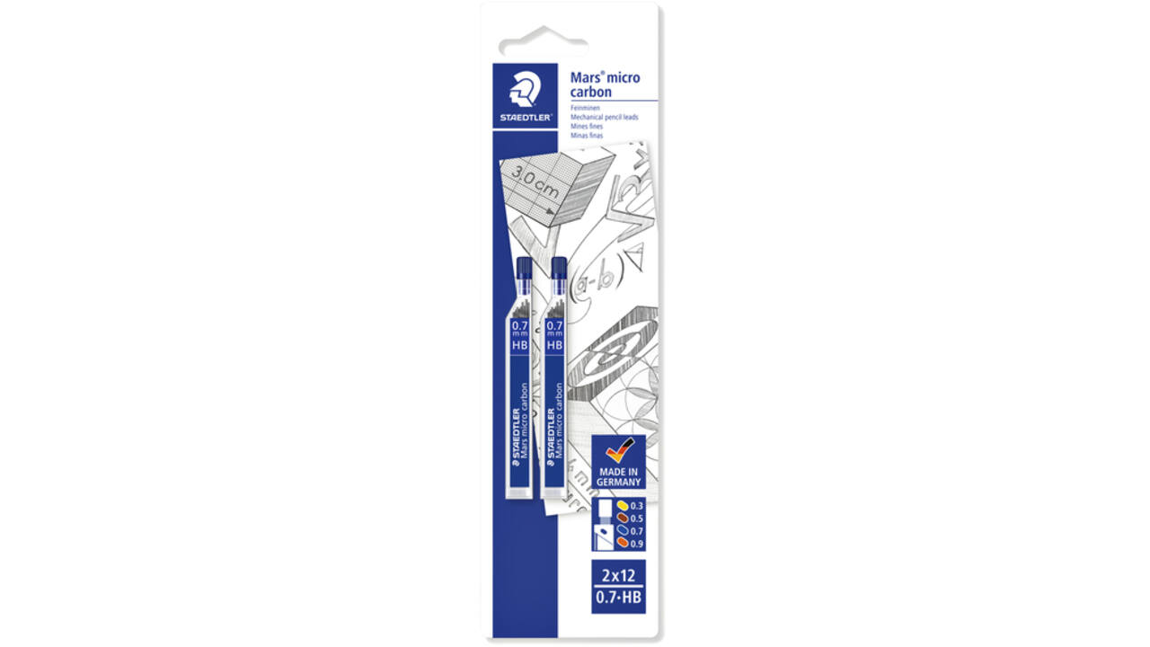 Potloodstift Staedtler Mars Carbon Micro 0.7mm HB blister