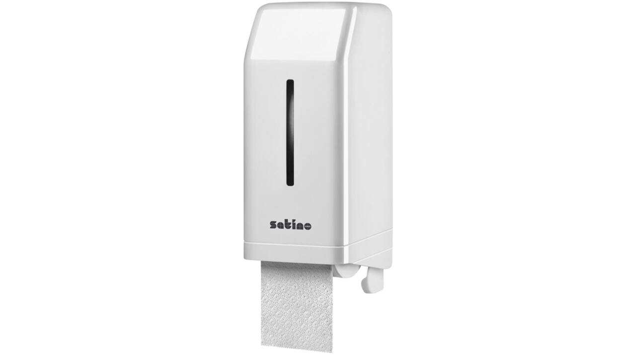 Toiletpapierdispenser Satino JT3 systeemrol wit 332540