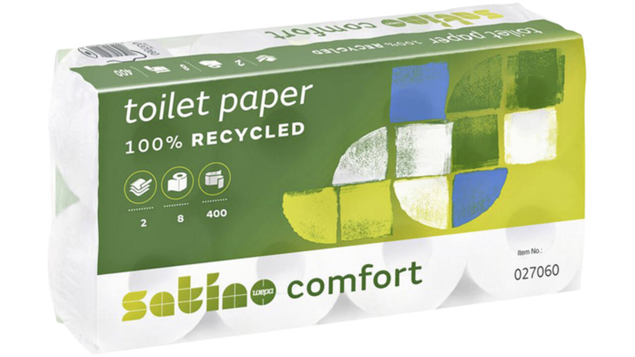 Toiletpapier Satino Comfort MT1 2-laags 400vel wit 027060