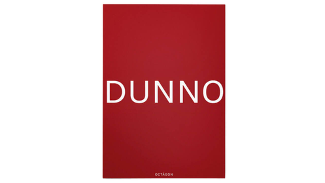 Notitieboek Octàgon DUNNO A5 135x200mm dots rood