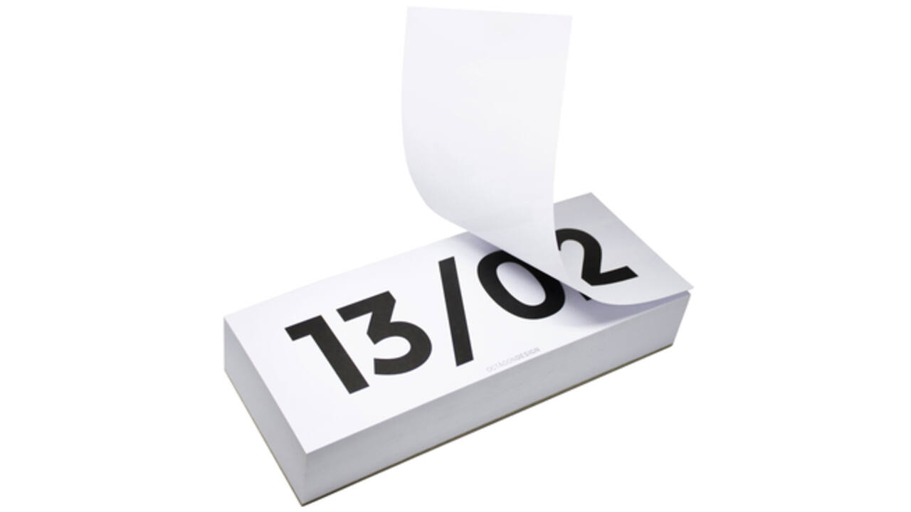Kalender Octàgon blok wit