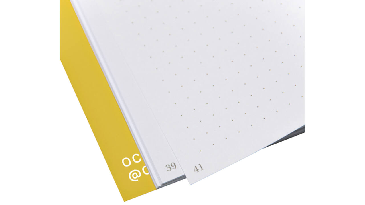 Notitieboek Octàgon FUN A5 135x200mm dots geel