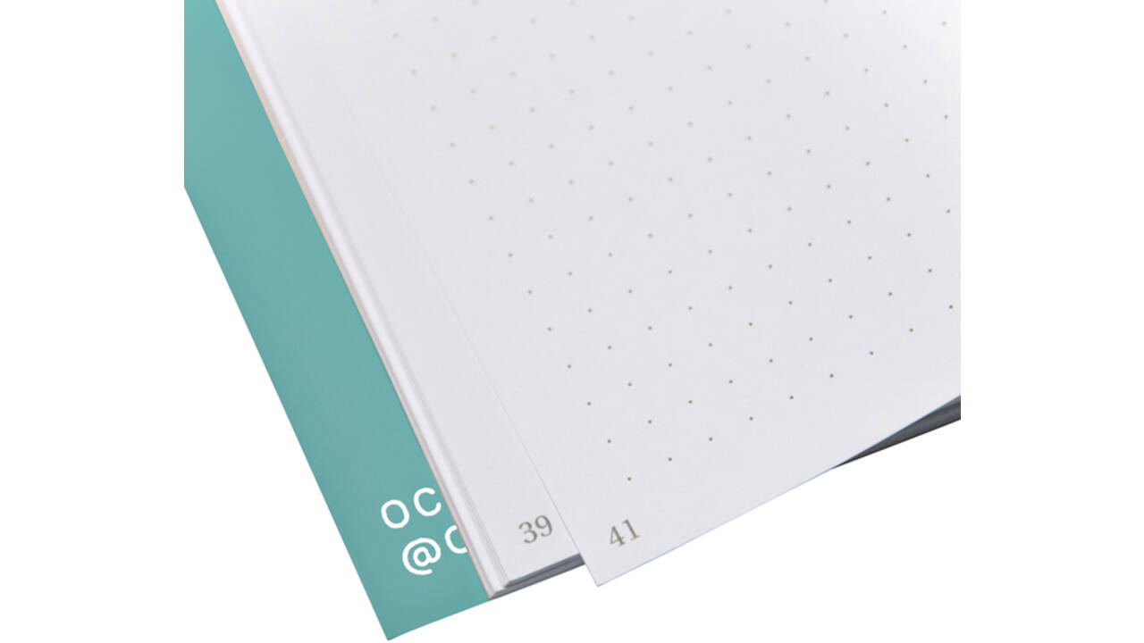 Notitieboek Octàgon DOUBTS A5 135x200mm dots blauw