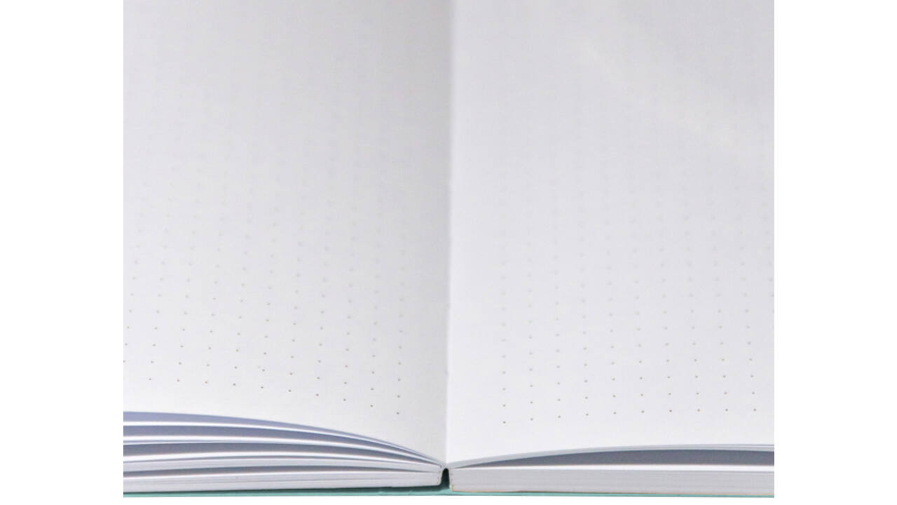 Notitieboek Octàgon DOUBTS A5 135x200mm dots blauw