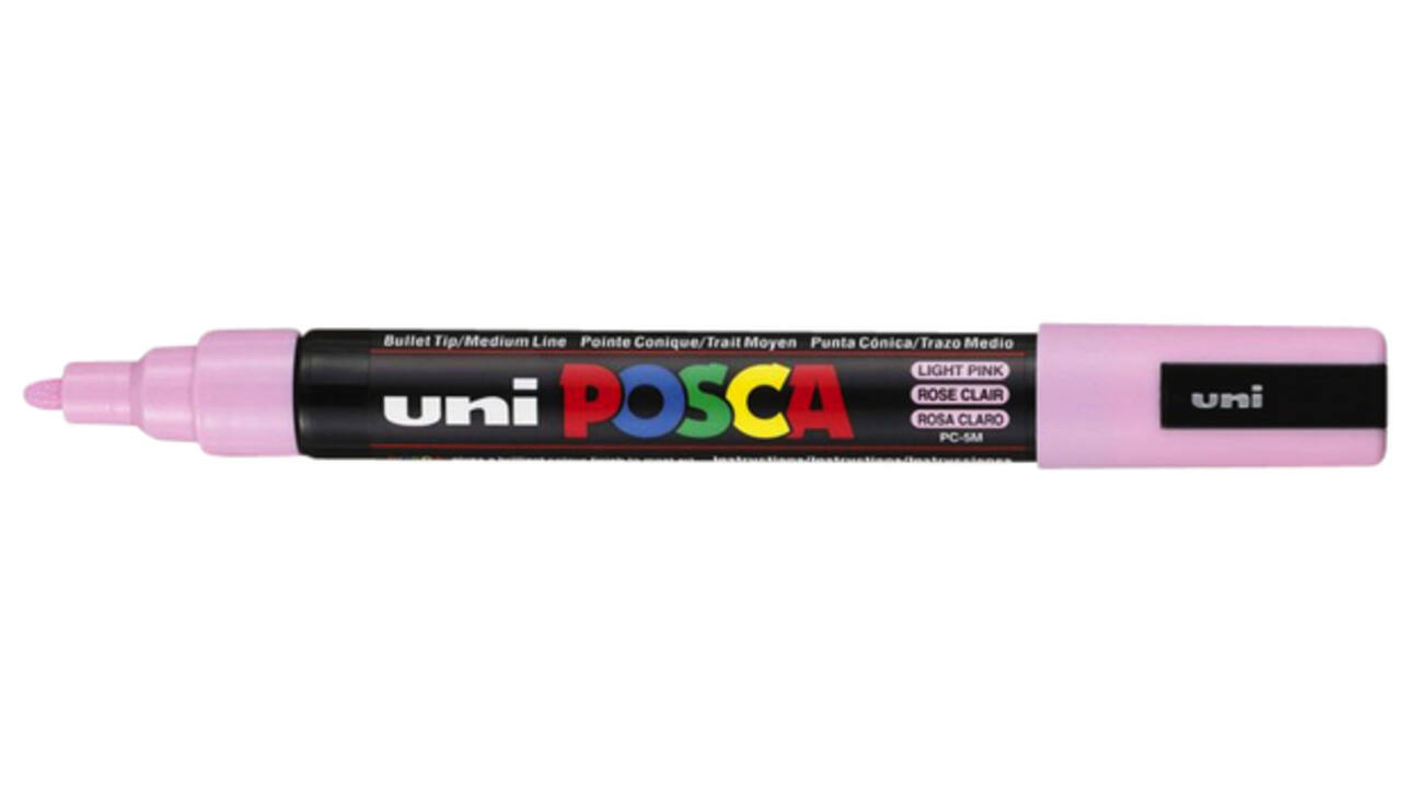 Verfstift Posca PC5M medium lichtroze