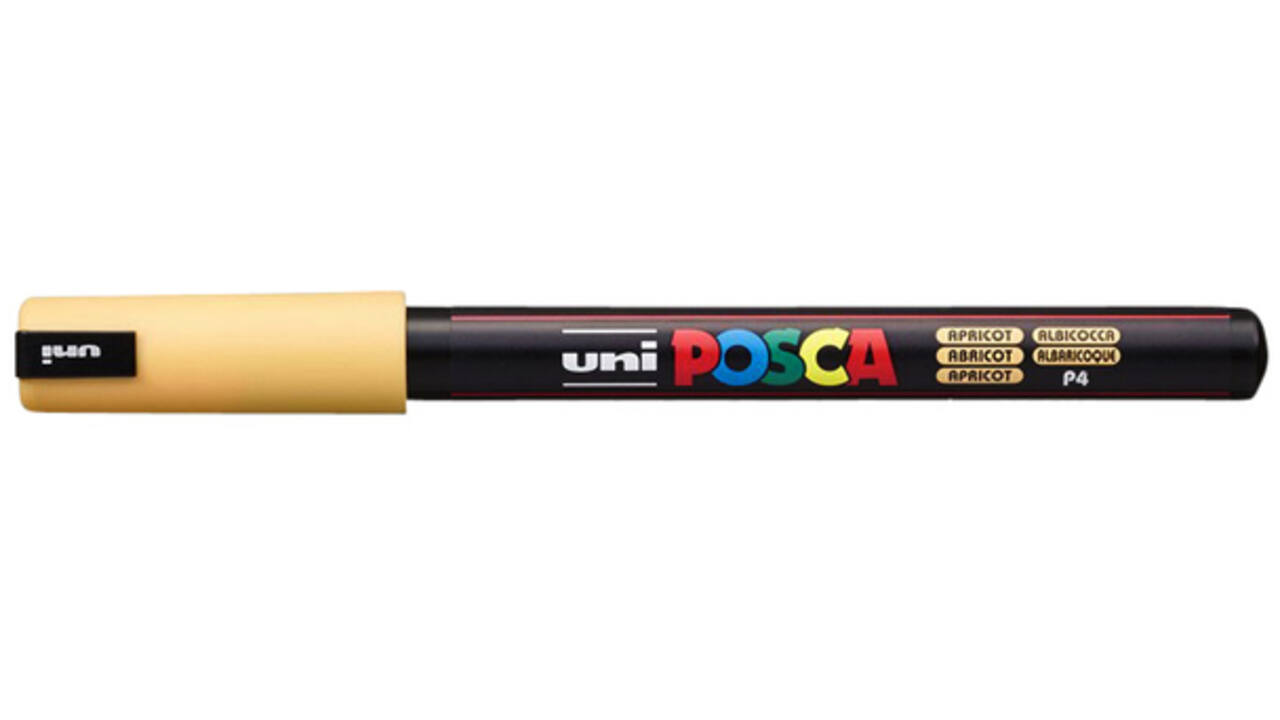 Verfstift Posca PC1MR extra fijn abrikoos
