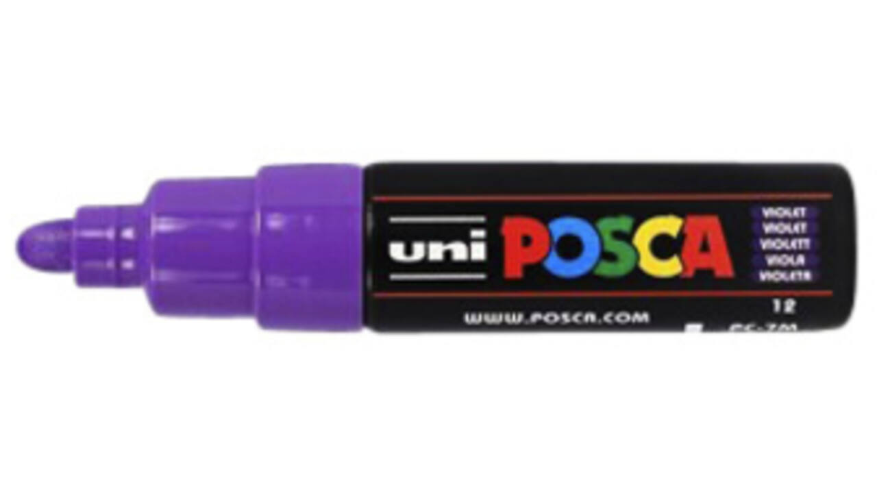 Paintmarker Uni POSCA PC7M breed paars