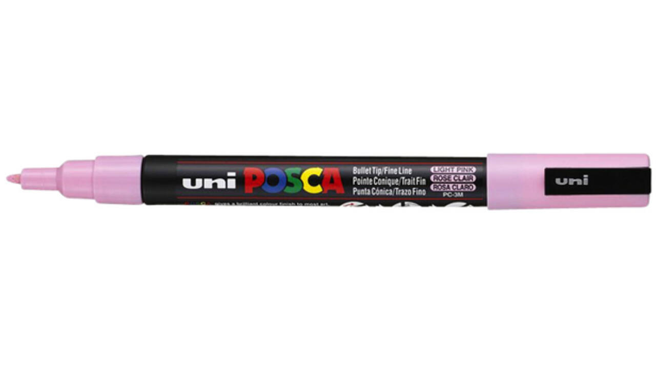 Verfstift Posca PC3M fijn lichtroze