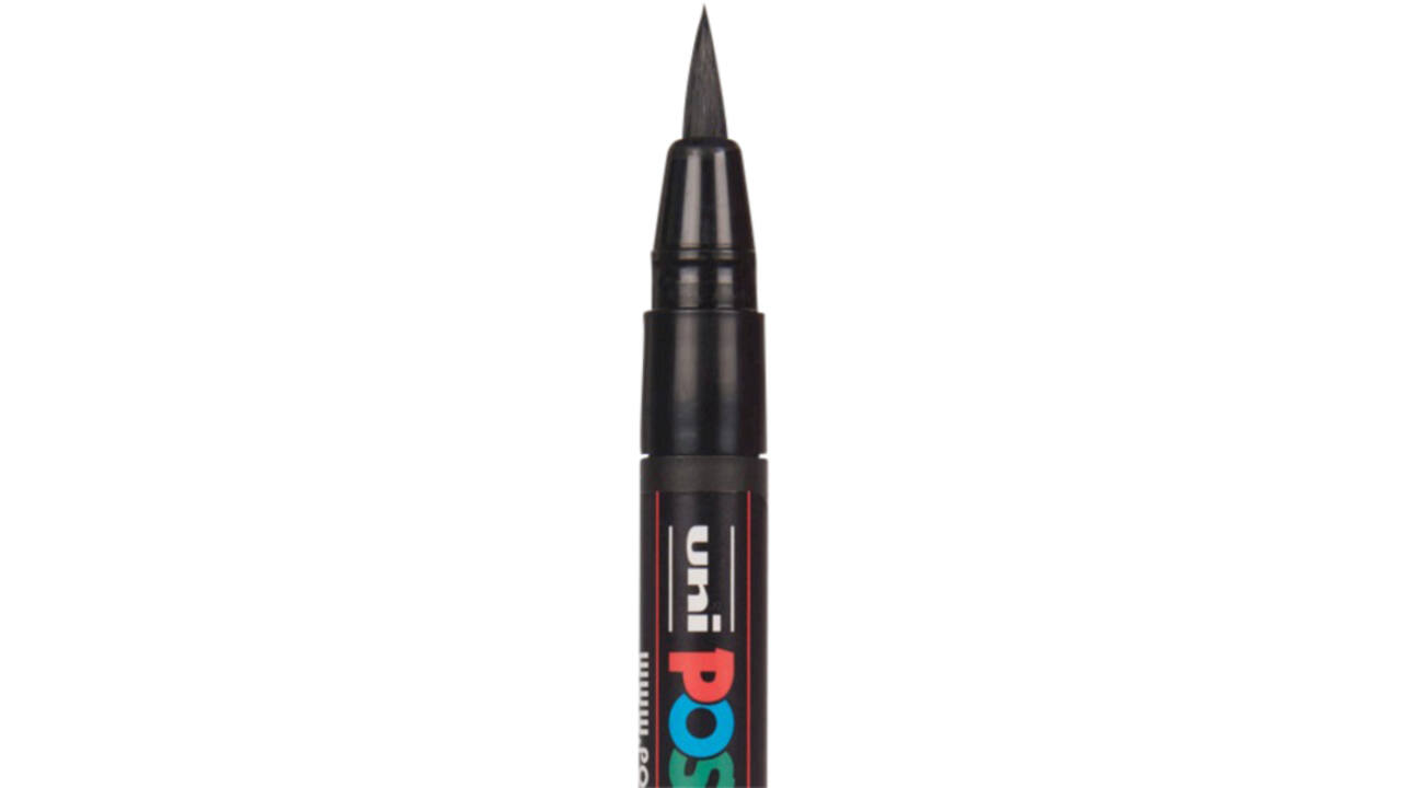 Brushverfstift Posca PCF350 1-10mm zwart