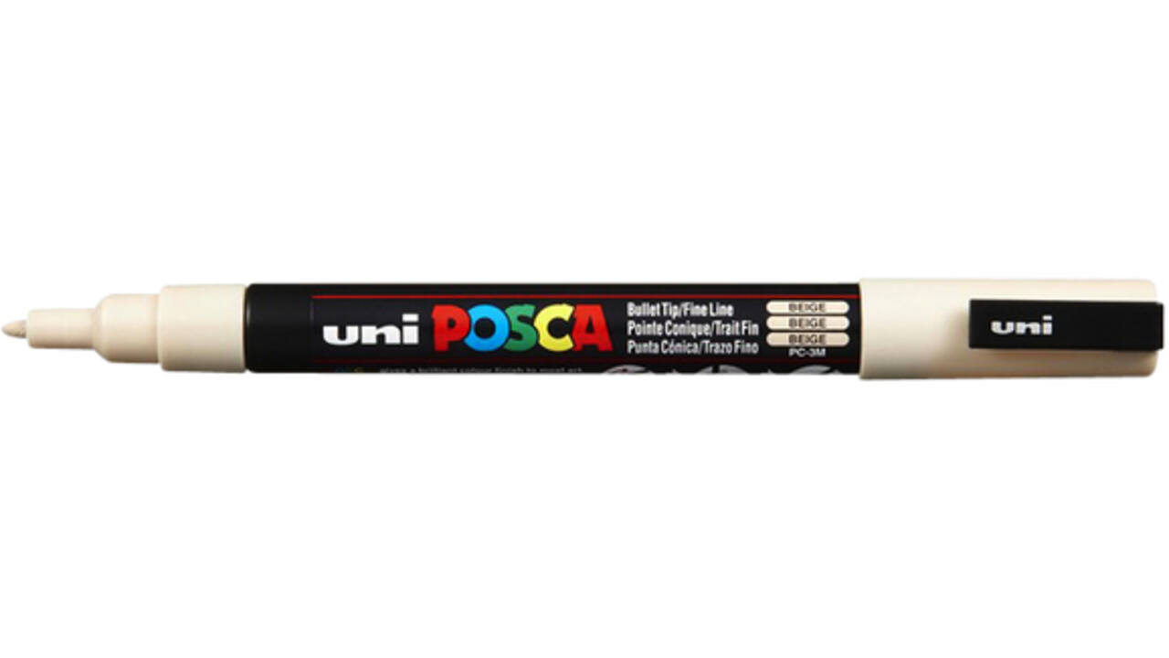 Verfstift Posca PC3M fijn beige